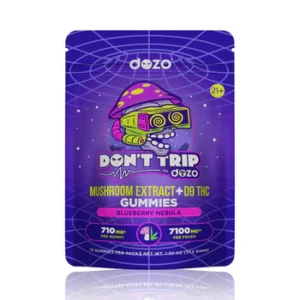 Dozo Magic Mushroom Don't Trip Gummies +d9 THC Blueberry Nebula