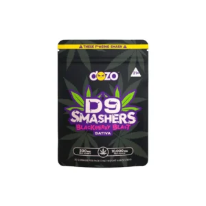 dozo delta 9 smashers gummies 10,000mg blackberry blast