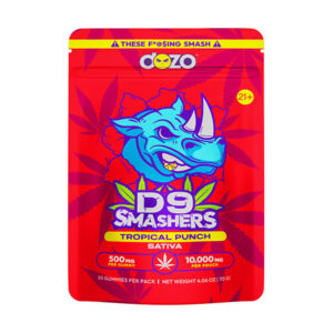 dozo delta 9 smashers gummies 10,000mg tropical punch