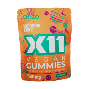 dozo x11 vegan gummies 2500mg wedding cake