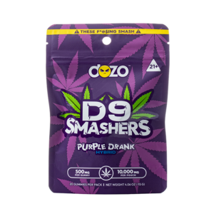 dozo delta 9 smashers gummies 10,000mg purple drank