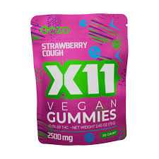 dozo x11 vegan gummies 2500mg strawberry cough